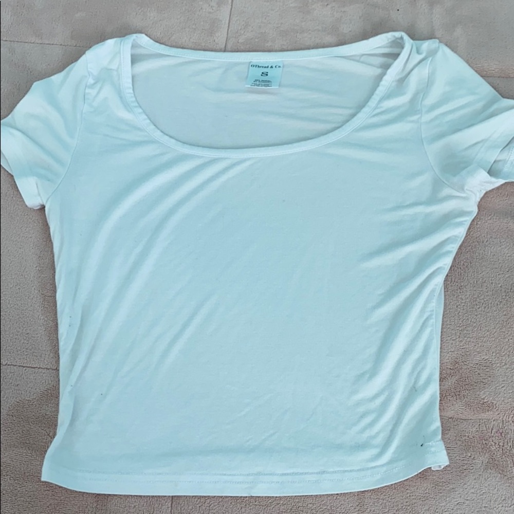Plain White Crop Top